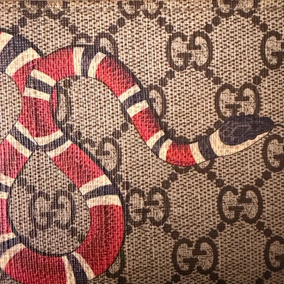 Gucci GG Kingsnake Monogram Bifold Wallet - Picture 5 of 10